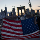 Protesters on the Brooklyn Bridge, June 1, 2020.